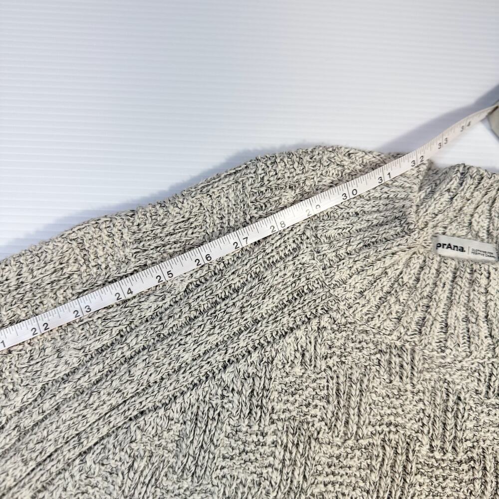 prAna Sky Meadow Sweater Large Recycled Cotton Knit Outdoor Gorpcore Ethical - Picture 14 of 16